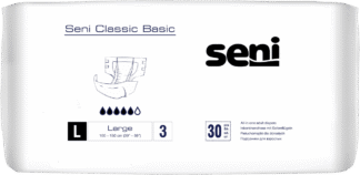 Inkontinenzhosen Seni CLASSIC BASIC L, Hüfte 100-150 cm (1 Karton: 4 x 30 Stück)