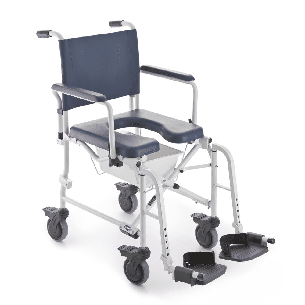 Dusch- und Toilettenrollstuhl INVACARE H263 LIMA mit Topf und Halter, 4 Lenkrollen 5 – Bild 2