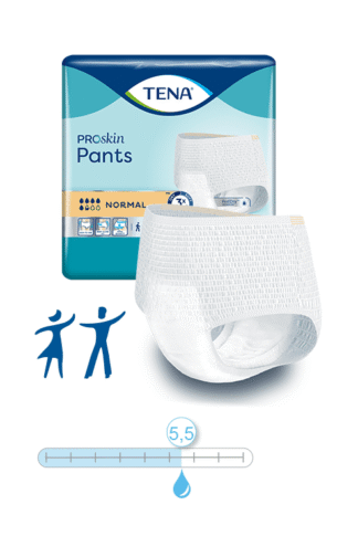 TENA Protection Pants Normal L, Hüfte 100-135 cm (1 Karton: 2 x 30 Stück)
