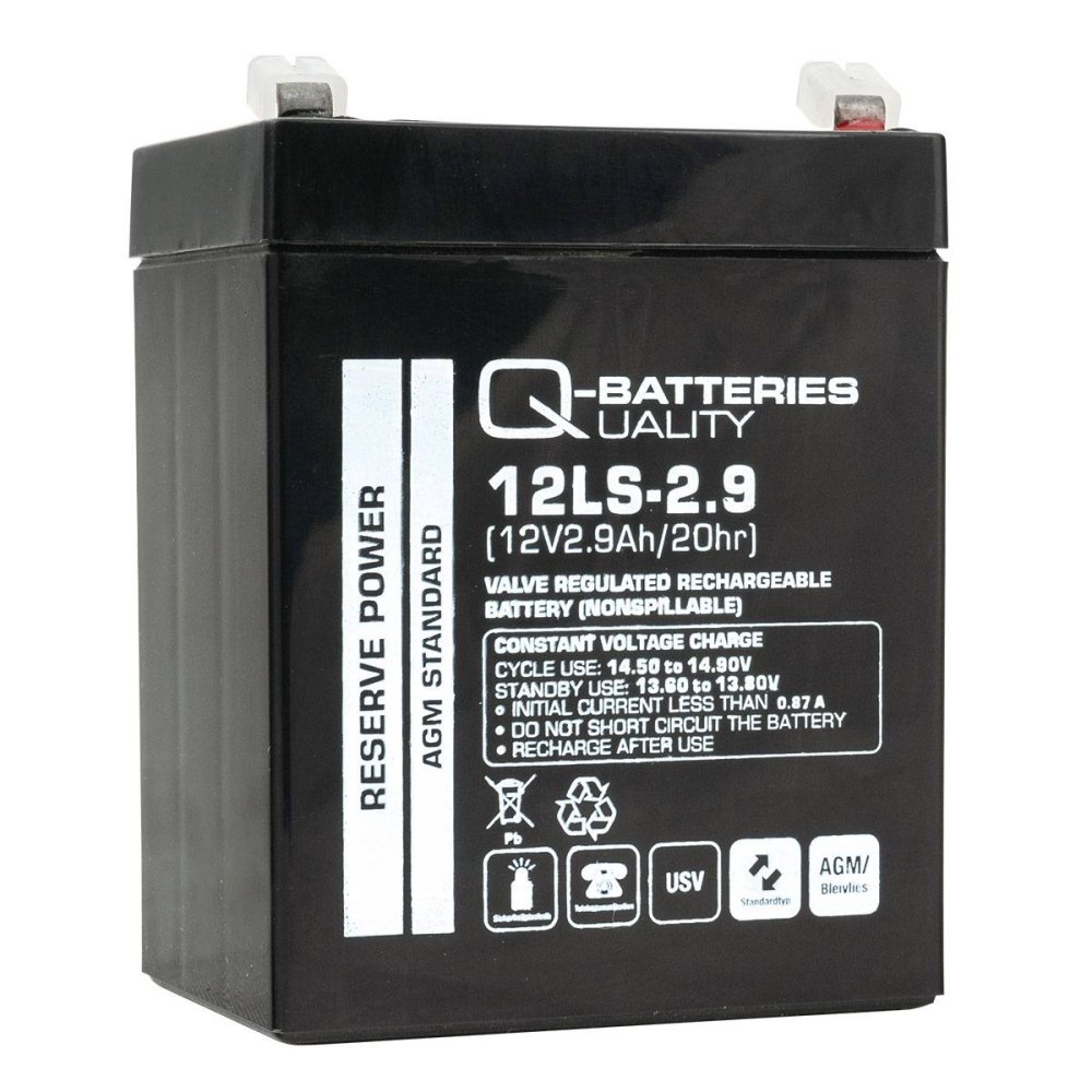 Quality-Batteries 12LS-2.9 12V/2,9Ah 79x55x98 mm