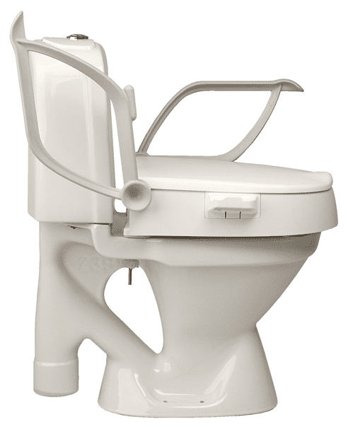 Toilettensitzerhöhung Cloo mit Armlehnen, höhenverstellbar 6, 10 oder 14 cm