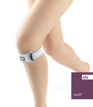 Patellabandage Push med Universal grau-aubergine