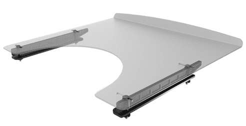 Therapietisch 650x570x5mm mit Vorderkante für SB38-48