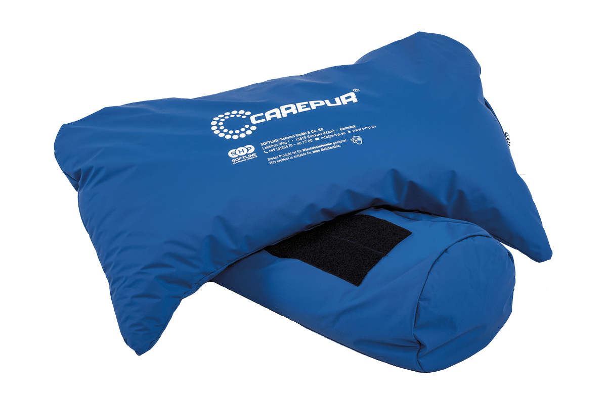 Hemi-Arm-Kissen CarePur M blau