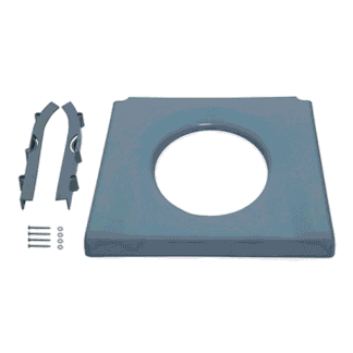 Kunststoff-Sitzbrille für Toilettenstuhl TSU/TSU-2 grau (Dietz)