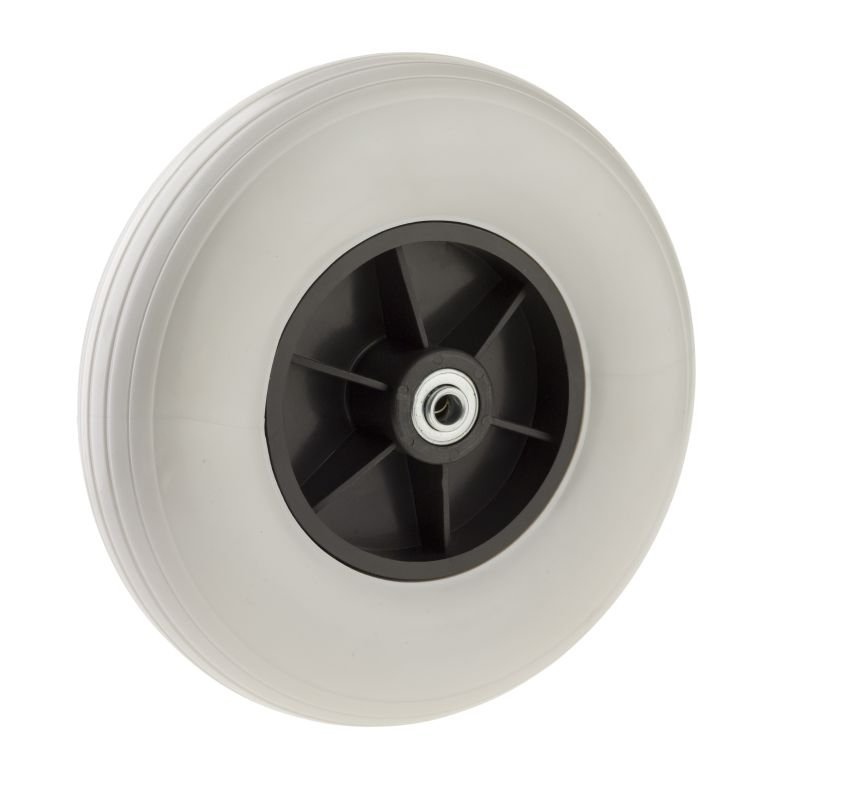 Rad für Rollatoren mit Kugellager- Rippenfelge TPE 200x50 Nabenlänge 62mm