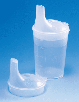 Schnabelbecher für Brei, Ø 8 mm transparent