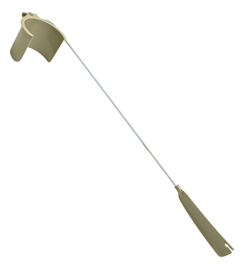 Strumpfanzieher mit Schuhlöffel beige/weiß