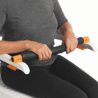 Sicherheitsbügel für Dusch- und Toilettenrollstuhl Clean, schwarz-orange