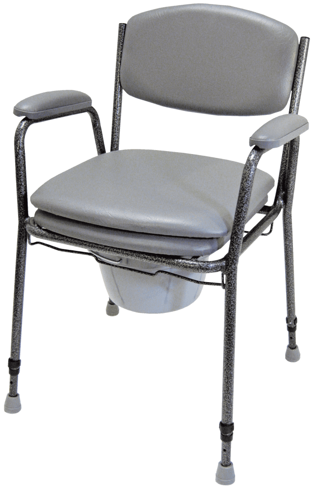 Toilettenstuhl TS 130, grau nur in 2er Schritten bestellbar