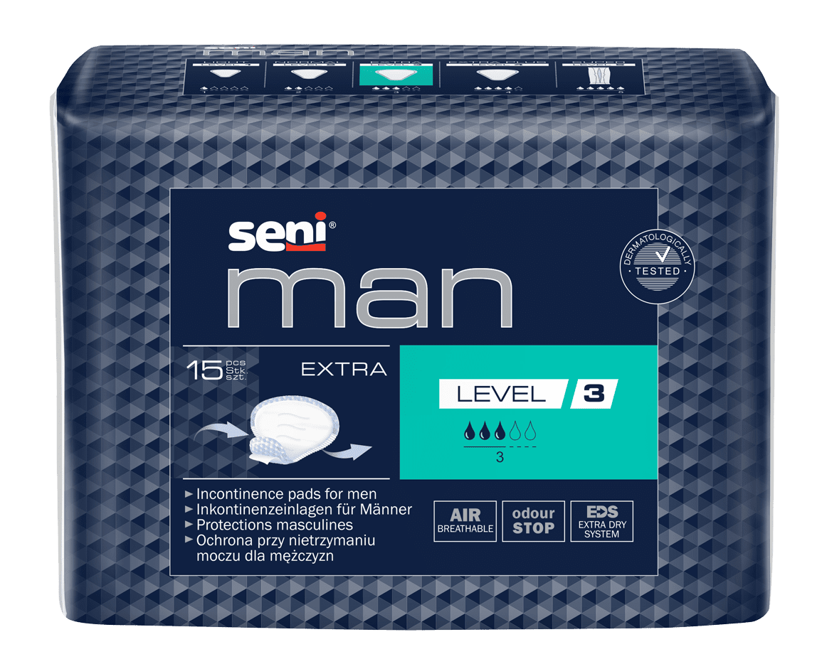 Inkontinenzeinlagen Seni Man Extra Level 3 (1 Karton: 16 x 15 Stück)