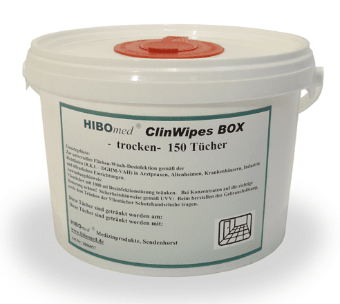 Desinfektions- und Reinigungstücher ClinWipes 150 Nachfüllpack mit 2x150 Vliestüchern