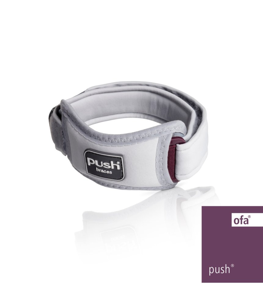 Patellabandage Push med Universal grau-aubergine – Bild 2