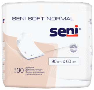 Bettschutzunterlagen Seni Soft Normal 90 x 60 cm (1 Karton: 4 x 30 Stück)