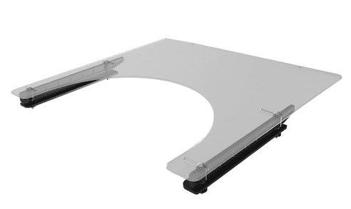 Therapietisch 630x590x6mm für Sitzbreite 38 bis 48 cm