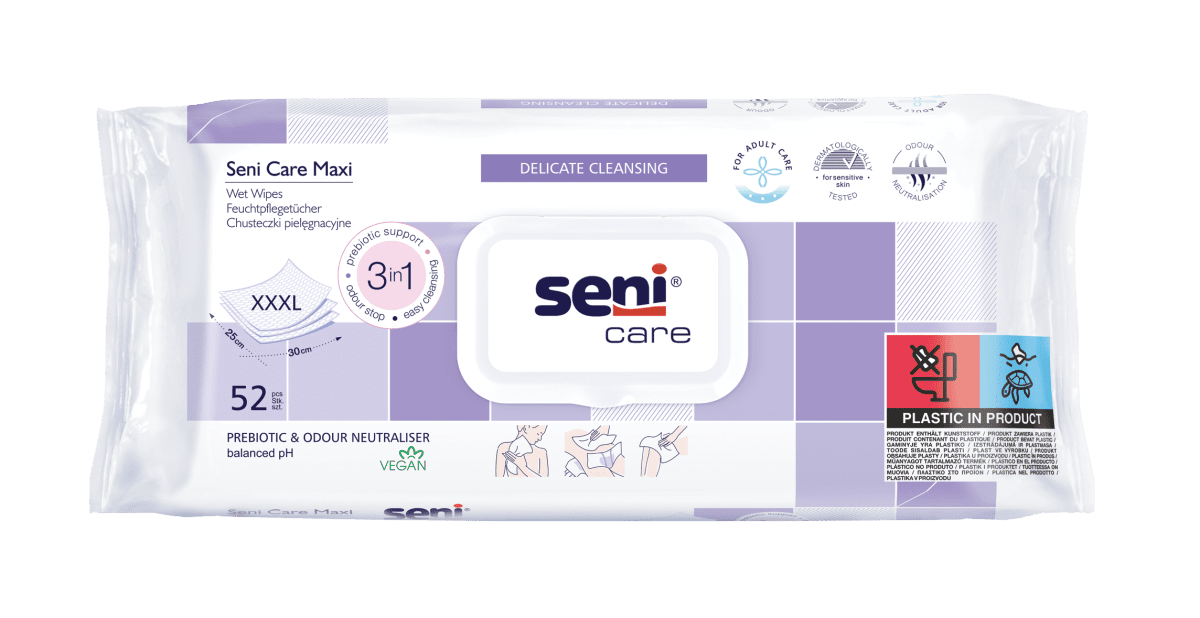 Seni Care Maxi Feuchtpflegetücher (VPE: 52 Stück)