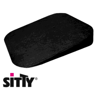 Sitty mobil Autokeilkissen 38 x 40 x 6,5/1cm schwarz