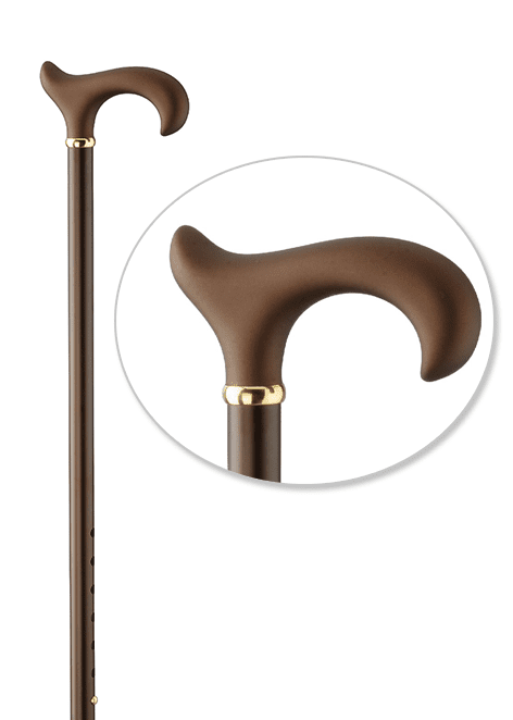 Derbystock Spike Plus Soft-Ergonomic verstellbar bronze