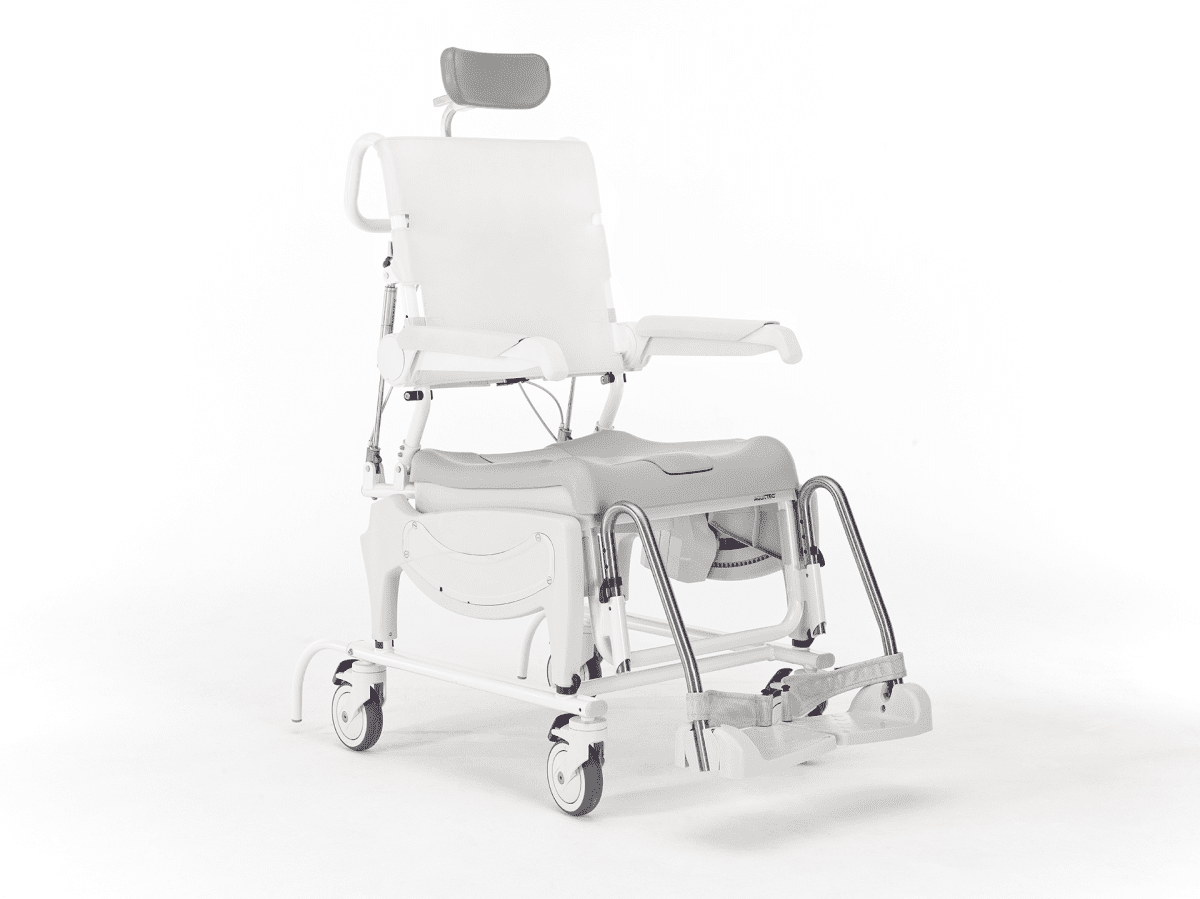 Dusch- und Toilettenrollstuhl AQUATEC OCEAN VIP ERGO mit Topf,Halter,Softsitz
