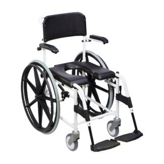Dusch-Toilettenstuhl Levina 400-2 24 Räder, weiß-schwarz (Dietz)