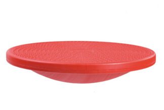 Therapiekreisel aus Kunststoff, rot mit Massagenoppen auf der Oberseite, 40 cm