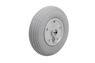 Rad 180x45 (7x1 3/4) Nabenlänge 60mm Rillenprofil, Felge grau 2tlg, Luftbereifung Rolko