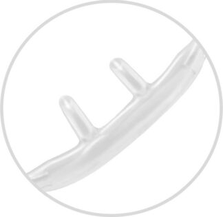 Sauerstoff Nasenbrille für Kinder 7 mm Abstand 2,10 m Sicherheitsschlauch von SALTER LABS