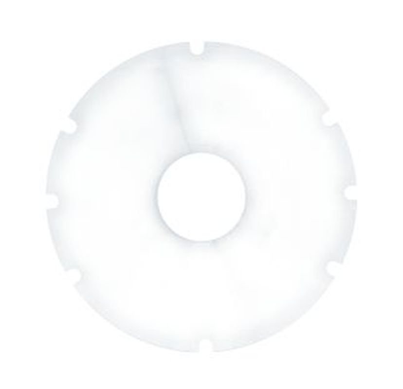 Speichenschutz 24 Zoll mit 8 Aussparungen, transparent, mit Befestigungsmaterial