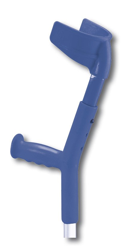 Unterarmgehstützen Damen/Jugend-Griff (Paar) enzianblau, Armschale höhenverstellbar – Bild 2