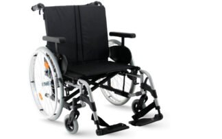Rollstuhl Breezy Rubix 2 XL, TrBr, Steckachse, brillantsilber