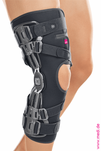 medi Knieorthese Soft OA, links Varus, rechts Valgus grau