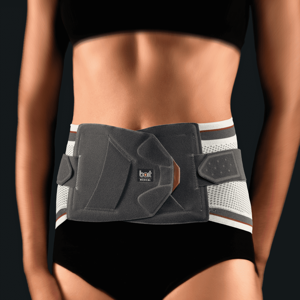 Bort Rückenbandage select Stabilo Lady mit Pelotte silber – Bild 2