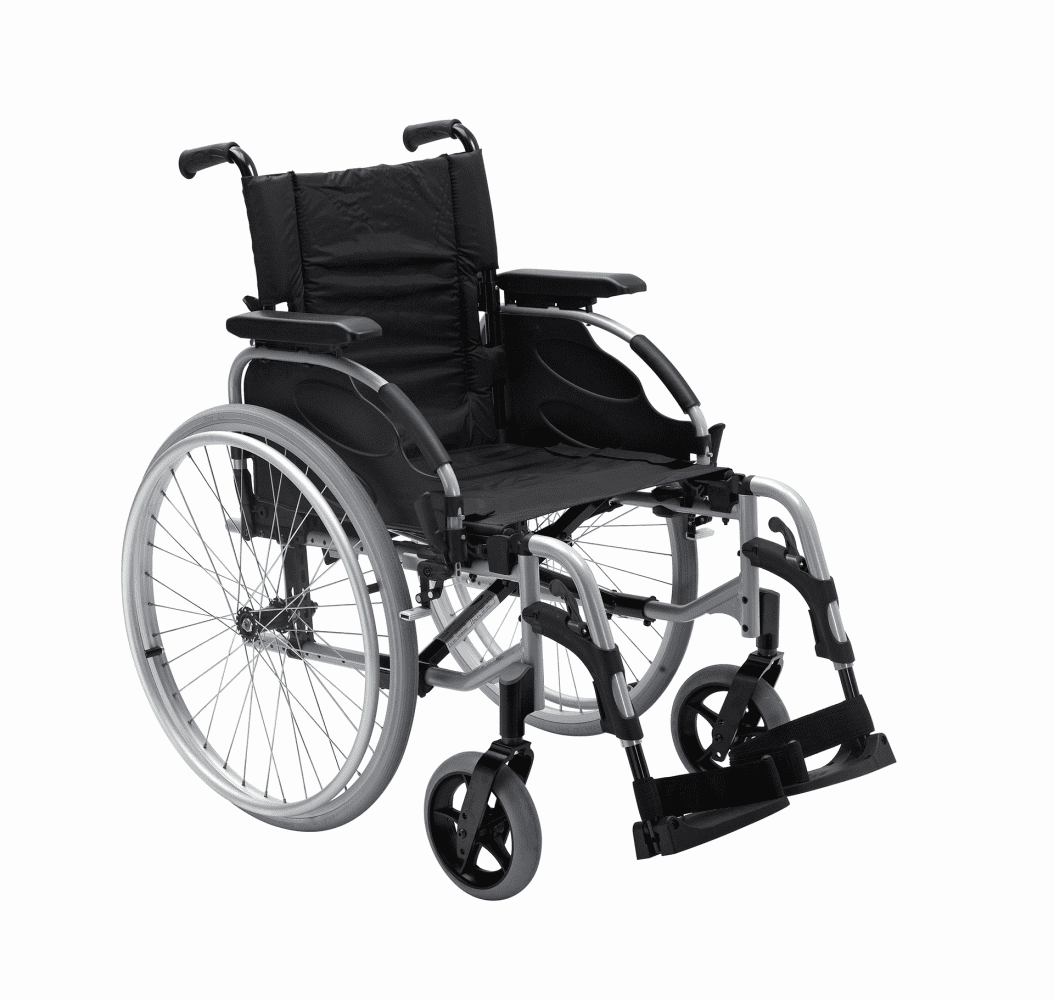 Rollstuhl Action 2 NG mit Armlehne desk silbergrau – Bild 2