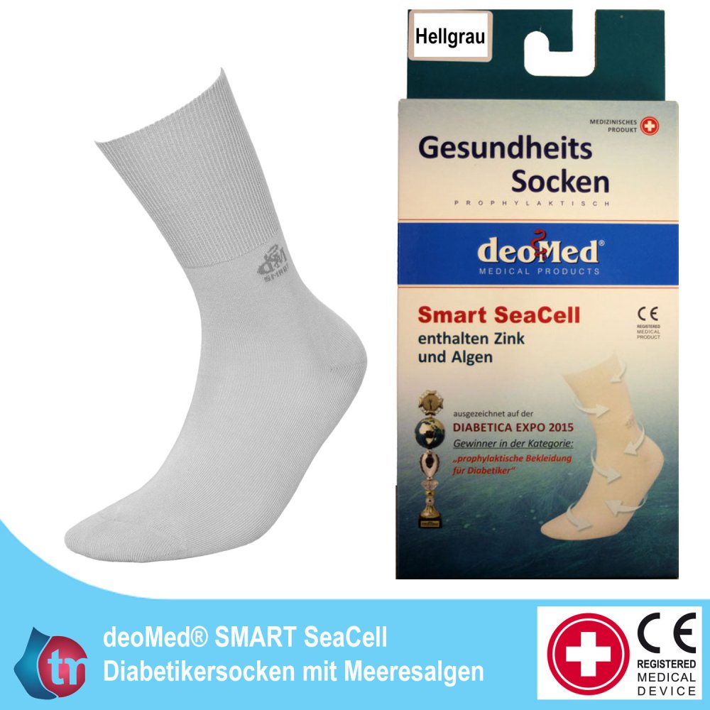 DeoMed Diabetikersocken Smart SeaCell mit Zink und Meeresalgen – Bild 3