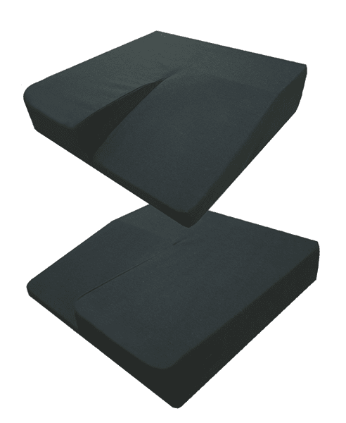 EcoKiss ArthroFit Basic mit Keil, 40x40x8/2cm schwarz