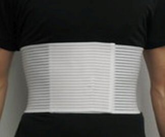 Rippenbandage Herren, weiß