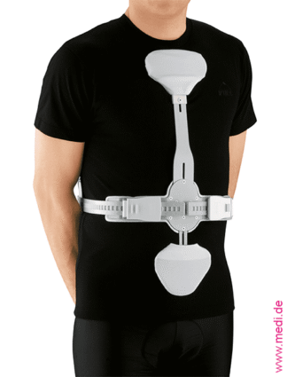Hyperextensionsorthese 3C 20 cm silber
