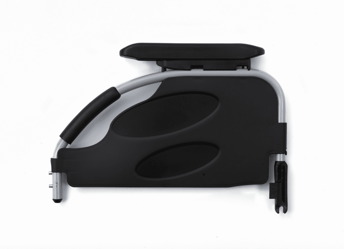 Rollstuhl Action 2 NG mit Armlehne desk silbergrau – Bild 3