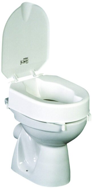Toilettensitzerhöhung Hi-Loo, mit Klammern, mit Deckel