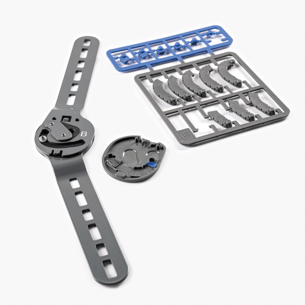 Bort Kniebandage Stabilo mit Gelenk, beidseitig tragbar silber – Bild 2