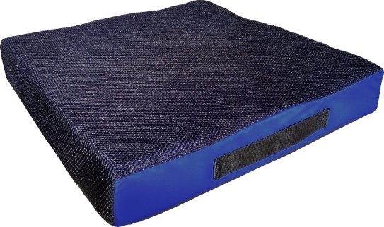 Sitzkissen CUBE GEL mit Inko-Kombibezug Höhe 8 cm schwarz-blau – Bild 2