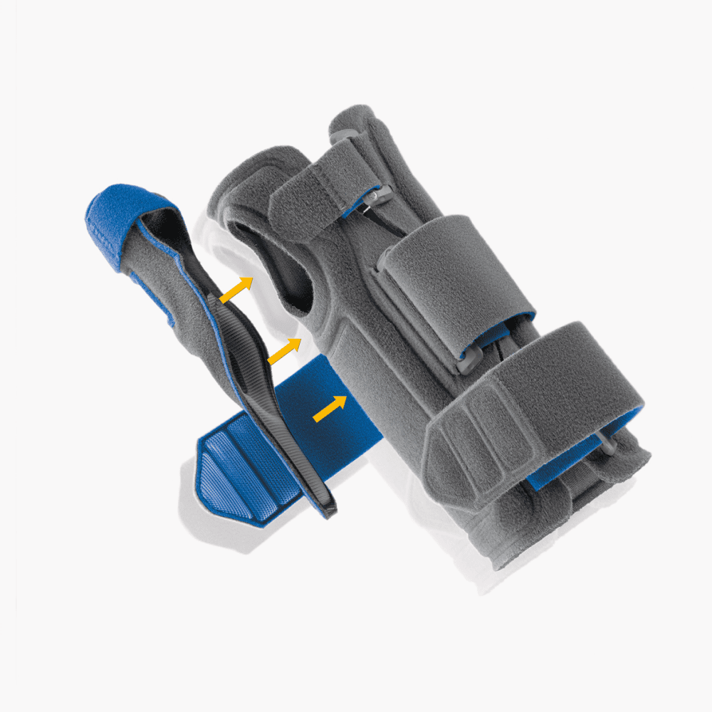 Bort Daumen-Handgelenks-Orthese SellaTex Classic, grau – Bild 2