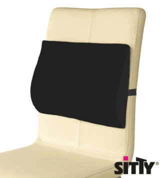 Lumbalkissen Sitty Basic 33 x 28 x 5/1cm, Klettband längs