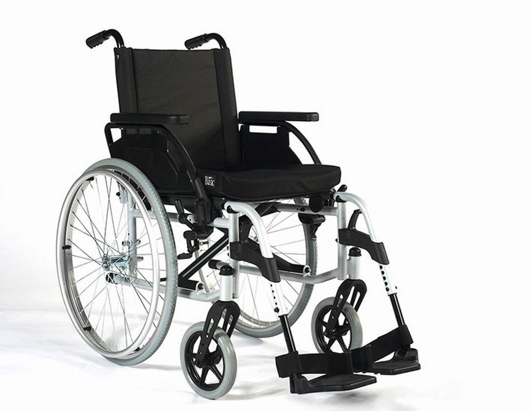 Rollstuhl Breezy Unix 2, Steckachse, TrBr, brillantsilber