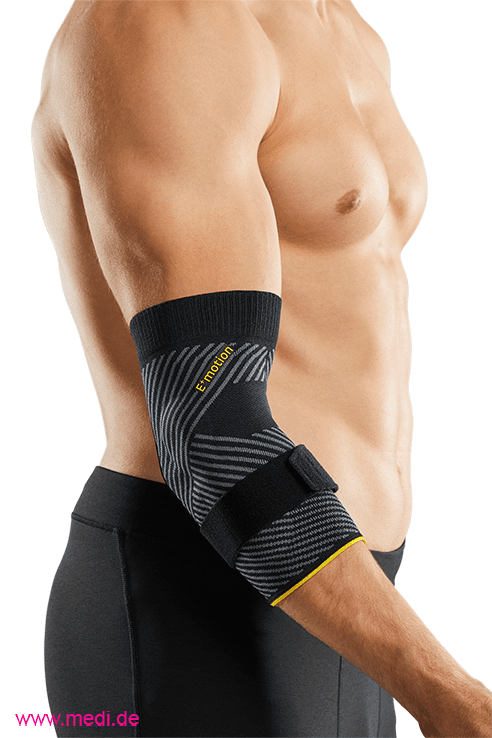 Ellenbogenbandage Epicomed E+motion 3.0 schwarz-gelb