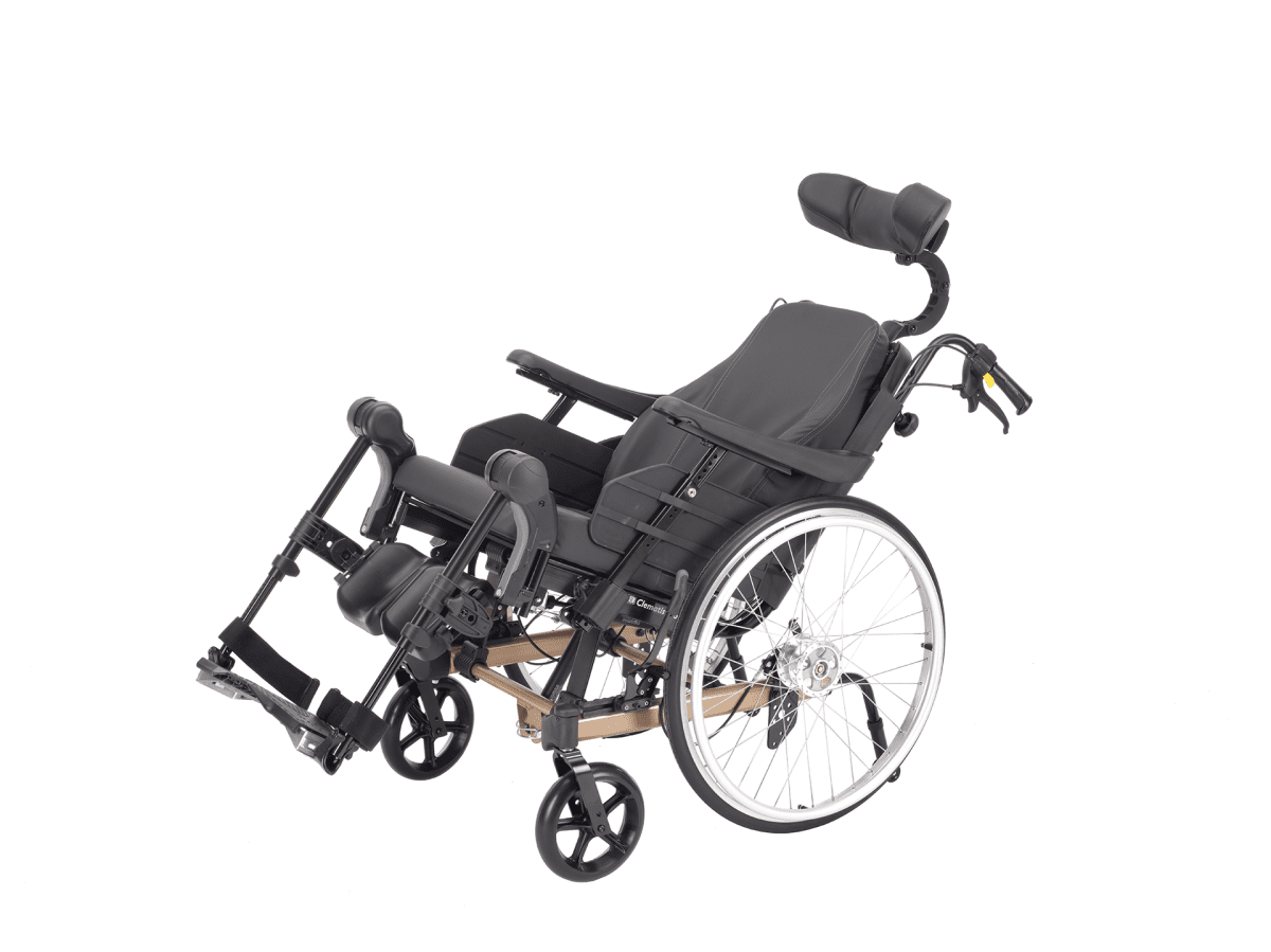 Multifunktions- und Lagerungsrollstuhl Rea Clematis Pro mit Theraphietisch perlmuttbeige – Bild 2