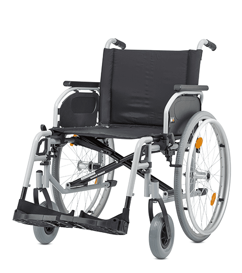 Rollstuhl S-Eco 300 XL PU,Duo-Armlehnen,silber