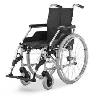 Rollstuhl FORMAT 3.940, mit Trommelbremse silverline