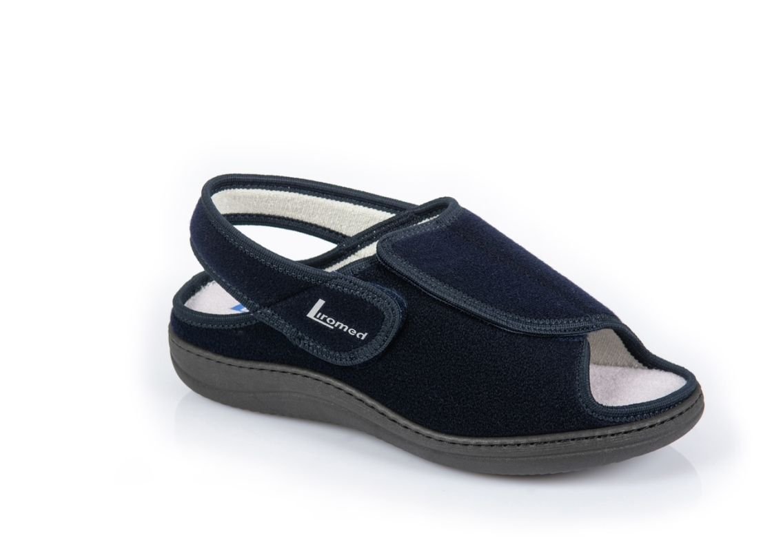 Verbandschuhe Liromed marine-blau, Sandale, klett, 40°C waschbar