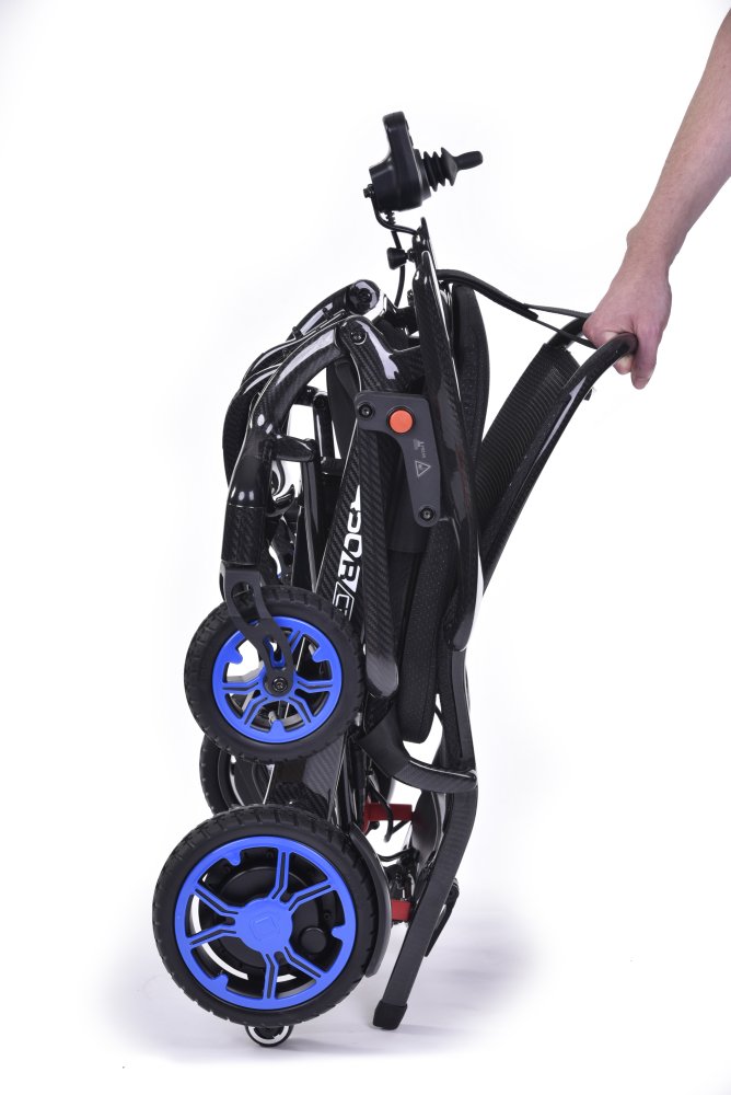 E-Rollstuhl Q 50 R, carbon, SB 44, 6 km/h, inkl. Batterien (10 Ah), Ladegerät und Beleuchtung schwarz – Bild 4